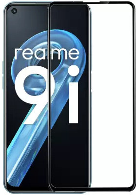 VISHRN CASES Edge To Edge Tempered Glass for Realme 9i(Pack of 1)