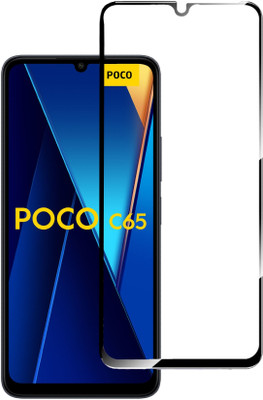 EITANSHA CREATION Edge To Edge Tempered Glass for Poco C65, POCO C65, Redmi 13C(Pack of 1)