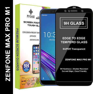 PFOAM Edge To Edge Tempered Glass for Asus Zenfone Max Pro M1(Pack of 1)