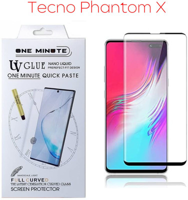 XRENGTH Edge To Edge Tempered Glass for Tecno Phantom X(Pack of 2)