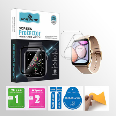 SOMTONE Edge To Edge Tempered Glass for boAt Wave Ultima Max 1.9 inch Smartwatch 2 PROTECTOR + 2 WIPES + 2 DUST REMOVAL STICKER + 1 WIPER(Pack of 2) SOMTONE Edge To Edge Tempered Glass for boAt Wave Ultima Max 1.9 inch Smartwatch 2 PROTECTOR + 2 WIPES + 2 DUST REMOVAL STICKER + 1 WIPER(Pack of 2)