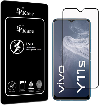 iKare Edge To Edge Tempered Glass for Vivo Y11S(Pack of 1)