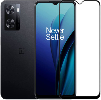 NaturalBuy Edge To Edge Tempered Glass for OnePlus Nord N20 SE-| Screen Protector Full Glue Coverage [Free Cleaning Kit Included](Pack of 1)