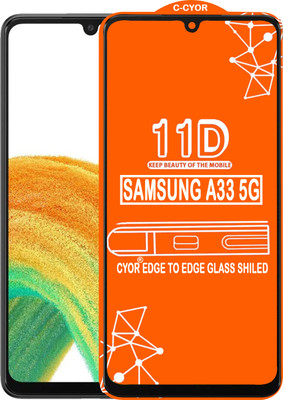 CYOR Edge To Edge Tempered Glass for SAMSUNG A33 5G(Pack of 1)