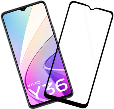 HUPSHY Edge To Edge Tempered Glass for Vivo Y36(Pack of 1)