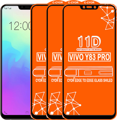 CYOR Edge To Edge Tempered Glass for VIVO Y83 PRO(Pack of 3)