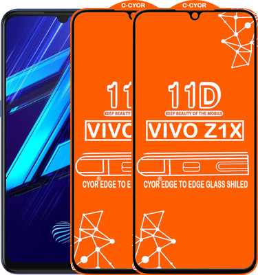 CYOR Edge To Edge Tempered Glass for VIVO Z1X(Pack of 2)