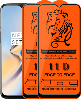 Forego Edge To Edge Tempered Glass for Oneplus 7T(Pack of 2)