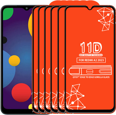 Qyist Edge To Edge Tempered Glass for Redmi A2 2023(Pack of 6)
