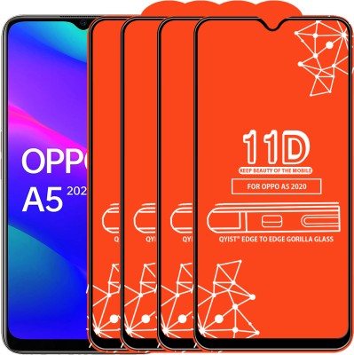 Qyist Edge To Edge Tempered Glass for Oppo A5 2020(Pack of 4)