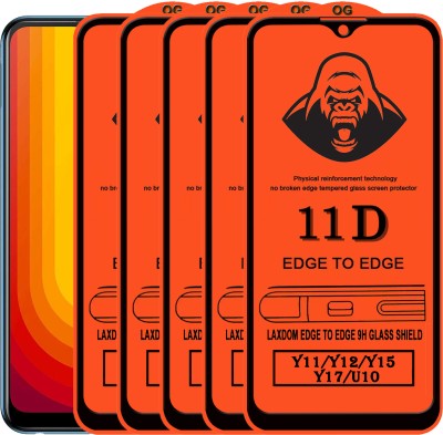 Laxdom Edge To Edge Tempered Glass for VIVO U10(Pack of 5)