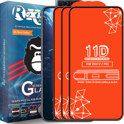 Roxel Edge To Edge Tempered Glass for Vivo V17 Pro(Pack of 3)