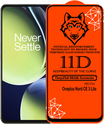 DeepzHub Edge To Edge Tempered Glass for OnePlus Nord CE 3 Lite(Pack of 1)