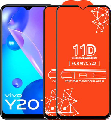 Qyist Edge To Edge Tempered Glass for Vivo Y20T(Pack of 2)