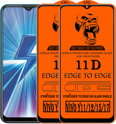 CYOR Edge To Edge Tempered Glass for VIVO Y11(Pack of 2)