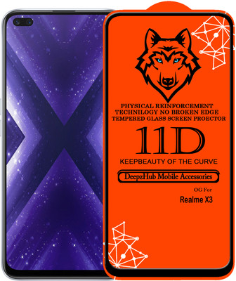 CRodible Edge To Edge Tempered Glass for Realme X3(Pack of 1)