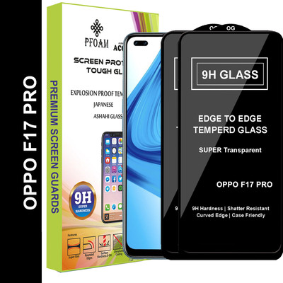 PFOAM Edge To Edge Tempered Glass for OPPO F17 PRO(Pack of 2)