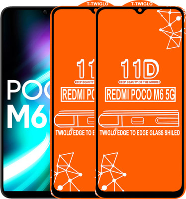 Flipkart SmartBuy Edge To Edge Tempered Glass for REDMI POCO M6 5G(Pack of 2)