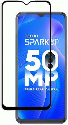 Flipkart SmartBuy Edge To Edge Tempered Glass for Tecno Spark 8P(Pack of 1)