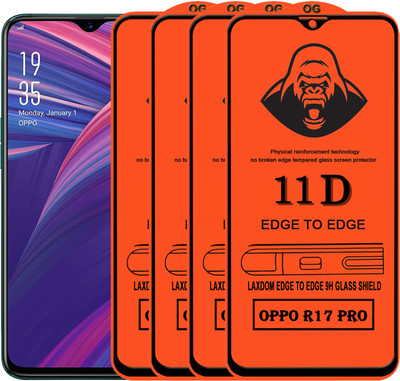 Laxdom Edge To Edge Tempered Glass for OPPO R17 PRO(Pack of 4)