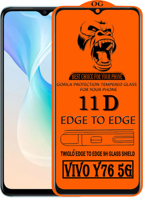 TWIGLO Edge To Edge Tempered Glass for VIVO Y76 5G(Pack of 1)