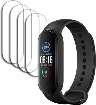 ARBAN Edge To Edge Tempered Glass for Mi Smart Band 5 1.1 inch SMARTWATCH SCREEN GUARD(Pack of 4)