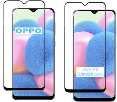 RidivishN Edge To Edge Tempered Glass for OPPO A54s, OPPO A54s 5G(Pack of 2)