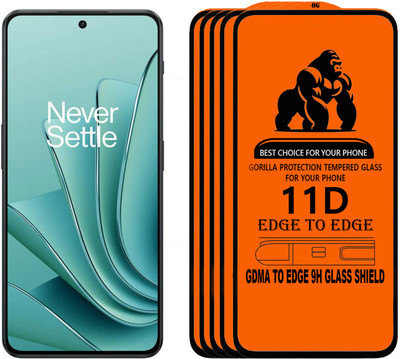 GDMA Edge To Edge Tempered Glass for OnePlus Ace 2V(Pack of 5)