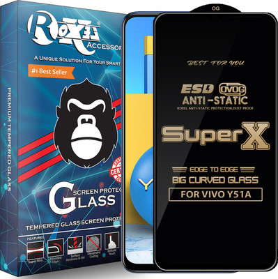 Roxel Edge To Edge Tempered Glass for VIVO Y51A(Pack of 1)
