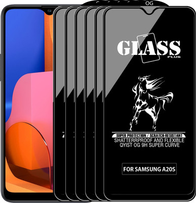Qyist Edge To Edge Tempered Glass for SAMSUNG GALAXY A20S(Pack of 6)