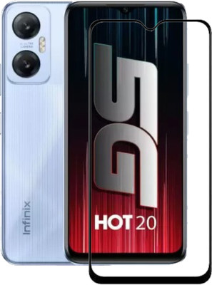 BRENZZ Edge To Edge Tempered Glass for Infinix HOT 20 5G(Pack of 1)