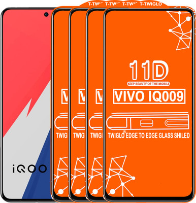TWIGLO Edge To Edge Tempered Glass for VIVO IQ009(Pack of 4)