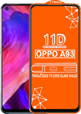 TWIGLO Edge To Edge Tempered Glass for OPPO A93(Pack of 1)