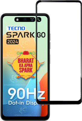 EITANSHA CREATION Edge To Edge Tempered Glass for Tecno Spark Go (2024)(Pack of 1)