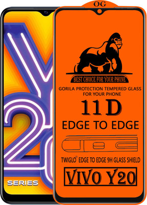 TWIGLO Edge To Edge Tempered Glass for VIVO Y20I(Pack of 1)