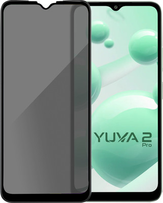 HUPSHY Edge To Edge Tempered Glass for LAVA Yuva 2 Pro(Pack of 1)