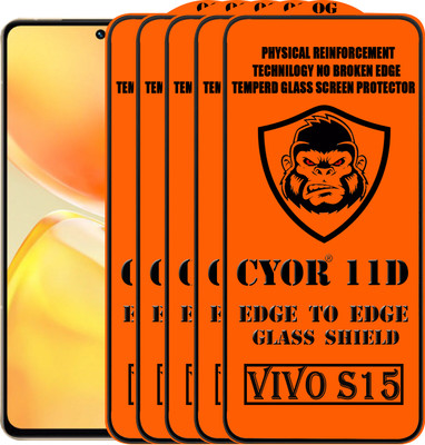 CYOR Edge To Edge Tempered Glass for VIVO S15(Pack of 5)