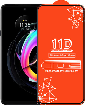Roxel Edge To Edge Tempered Glass for Motorola Edge 20 Fusion(Pack of 1)