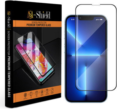 MS-Shield Edge To Edge Tempered Glass for Apple iPhone 13, High Transparency HD+ Glass Protection(Pack of 1)