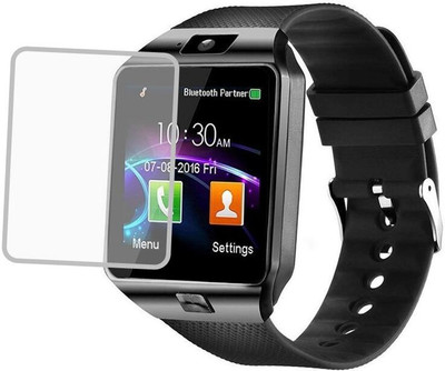 zxb Edge To Edge Tempered Glass for DZ09 Bluetooth Smartwatch(Pack of 1)