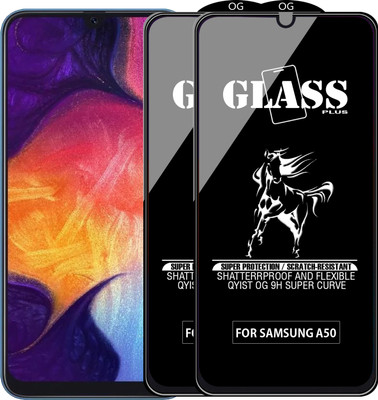 Qyist Edge To Edge Tempered Glass for SAMSUNG GALAXY A50(Pack of 2)