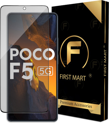 FIRST MART Edge To Edge Tempered Glass for Poco F5 5G, Matte Finish Glass(Pack of 1)