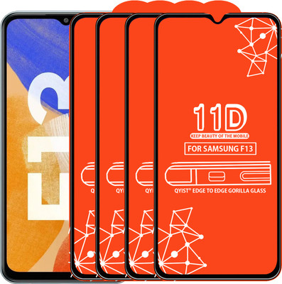 Qyist Edge To Edge Tempered Glass for Samsung Galaxy F13(Pack of 4)