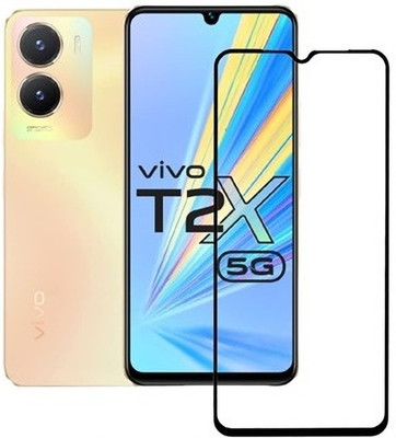 ChutPutMart Edge To Edge Tempered Glass for Vivo T2X 5G(Pack of 1)