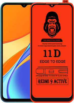 Laxdom Edge To Edge Tempered Glass for REDMI 9 ACTIVE(Pack of 1)
