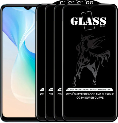 CYOR Edge To Edge Tempered Glass for VIVO Y76 5G(Pack of 4)