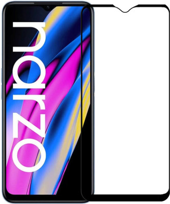 DMJHP Edge To Edge Tempered Glass for Realme Narzo 50A Prime(Pack of 1)