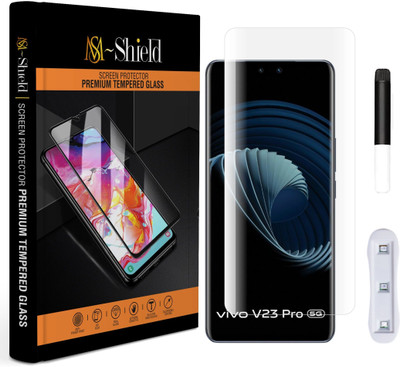 MS-Shield Edge To Edge Tempered Glass for Vivo V23 Pro 5G(Pack of 1)