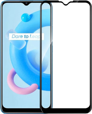 AuraX Edge To Edge Tempered Glass for realme C20, realme Narzo 50i(Pack of 1)