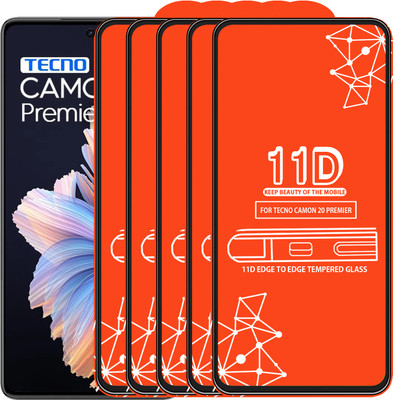 Roxel Edge To Edge Tempered Glass for Tecno Camon 20 Premier(Pack of 5)